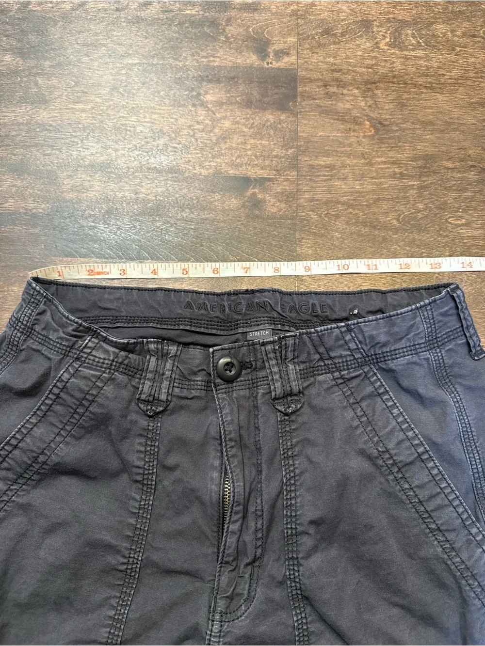 American Eagle Outfitters Black Cargo Pants with Utility Pockets - Picture 3 of 8